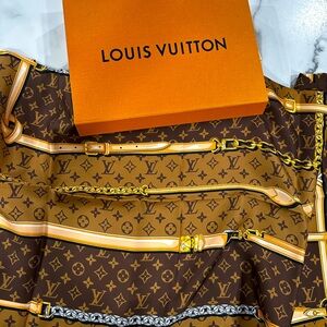 Brand new Louis Vuitton silk bandeau. NEVER worn, still in original box